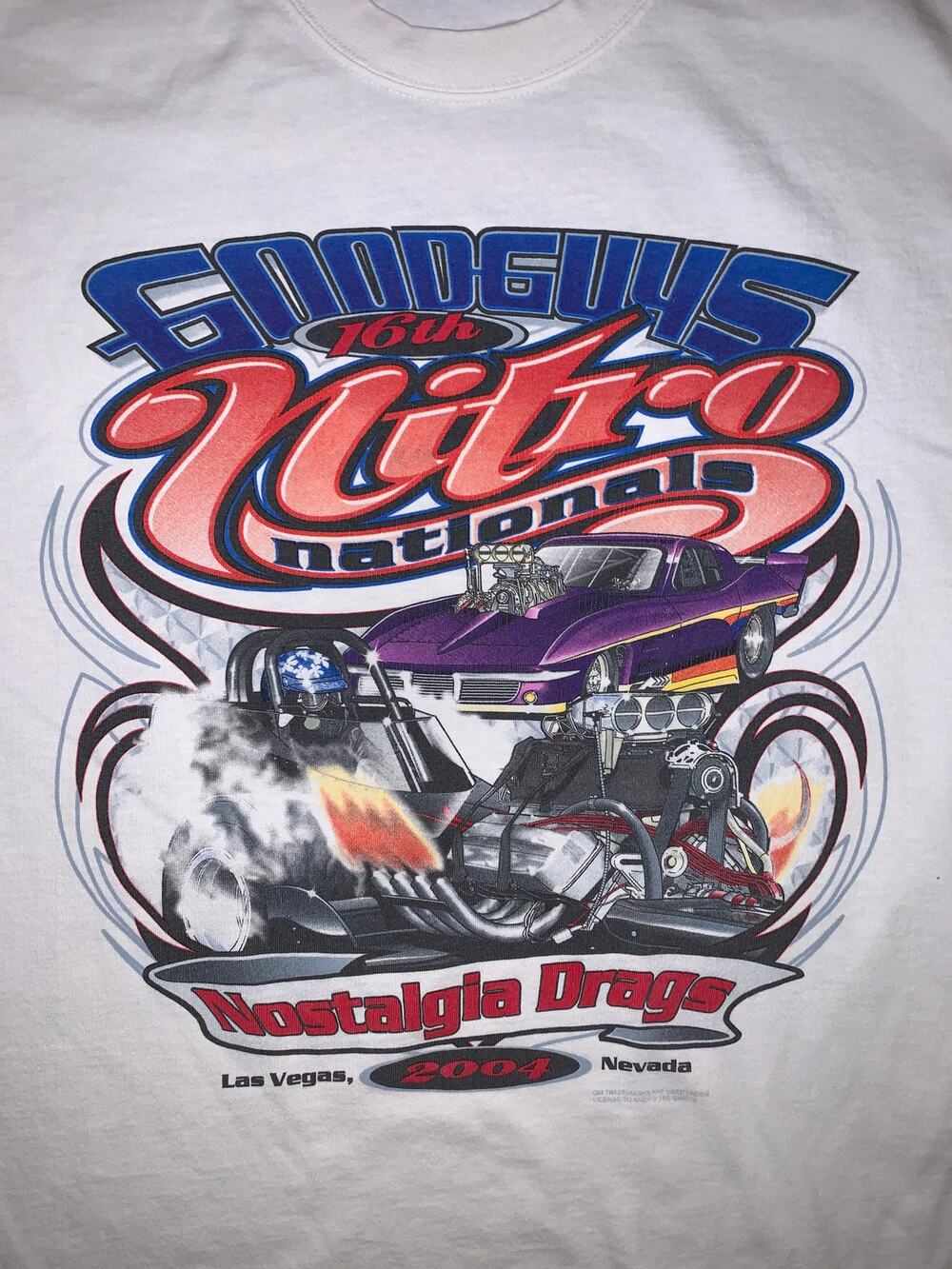 Goodguys 16th Nitro Nationals 2004 Drag Racing T Shirt Double Sided M